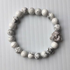 Buddha Howlite bracelet